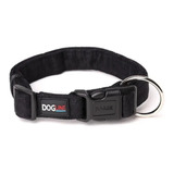 Collar Seguridad Perro Microfibra Dogline Talla Grande Negro