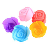 Molde Silicona Flor Rosa 5,5cm Para Jabon Vela Reposteria