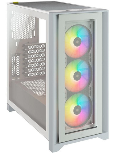 Gabinete Gamer Icue 4000x Rgb White Glass Corsair