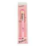 Pink Up, Brocha Plana Para Maquillaje Liquido, Cerdas Suaves Color Rosa Claro