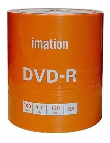 Dvd -r Imation  Estampado X 100 Unidades 4.7gb Super Oferta