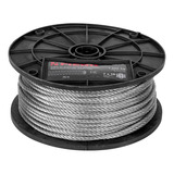 Cable De Acero 3/16' Flexible 7x19 Hilos Carrete 75 M