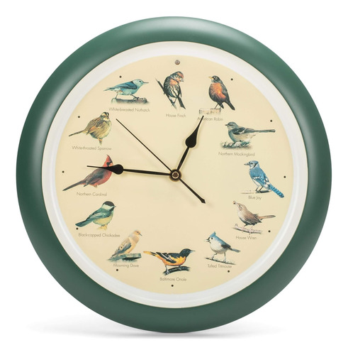 Reloj De Pared Original Para Pájaros Cantores 