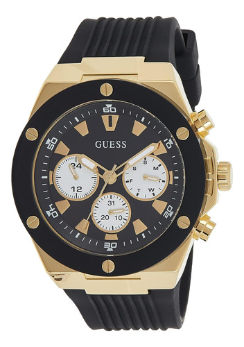 Reloj Pulsera  Guess Gw0057g1 Tono Doradonegro