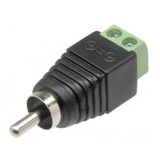 Ficha Adaptador Rca Macho Con Bornera Para Audio Cctv Camara