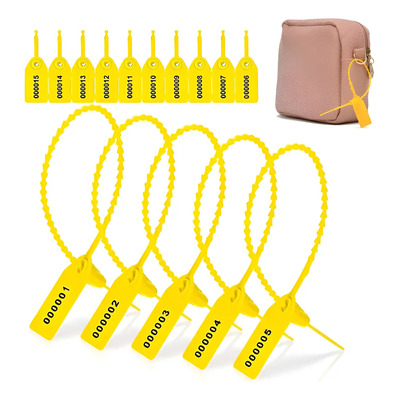 500 Numerado Plástico Sellos Seguridad 25cm Antimanipulación | Envío gratis
