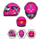 Casco Cerrado Infantil C/luz  Espacio Brillante Niñas Ztk