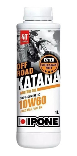 Aceite De Motor Sintético Moto Ipone Off Road Katana 10w60 
