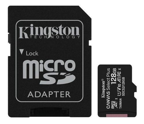 Micro Sd Kingston Canvas Select Plus Con Adaptador 128gb