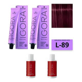 2 Tintura Igora L89 Fashion L. Schwarzkopf +2 Oxidante 60ml