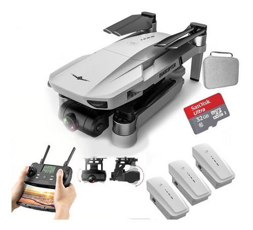 Drone Kf102 + 3 Baterias + Cartão 32g + Case