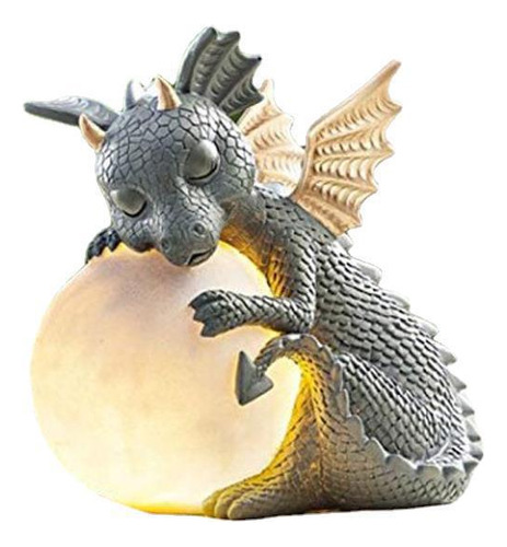 Estatua De Resina De Dragón Zen De Jardín Decorativa Para Pa