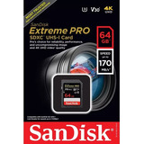Tarjeta Sandisk Extreme Pro Sdxc 64 Gb 170 Mb/s