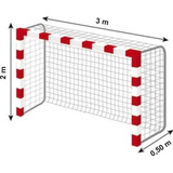 2 Redes Arco Papi Futbol Futsal 3x2.m Cuerda Reforzada 2.8mm - Resisten Agua Y Sol - Hay Stock