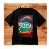 Polera Infantil Unisex Zelda Game Tears Estampado Algodon