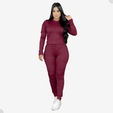 Conjunto Manga Princesa Bufante Longa  Calça Jogger