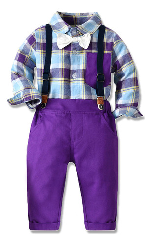 Conjunto De Ropa De Vestir Para Niños, Ropa Larga, Pantalone