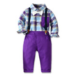 Conjunto De Ropa De Vestir Para Niños, Ropa Larga, Pantalone