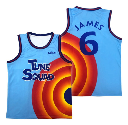 Camiseta James De Movie Space Jam #6 Cosplay Tune