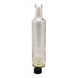 Botella Vidrio Aceite Vinagre Tapa Inserto Redonda 500 X12