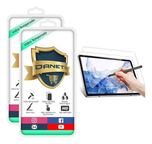 Kit 2x Película De Vidro Temperado Para Galaxy Tab S9 11  9h