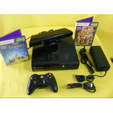 Consola Xbox 360 Completa Con Control, Kinect Y 3 Juegos