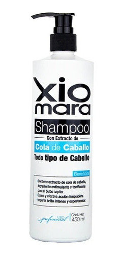 Shampoo Cola Caballo Crecimiento Acelerado Xiomara 450 Ml