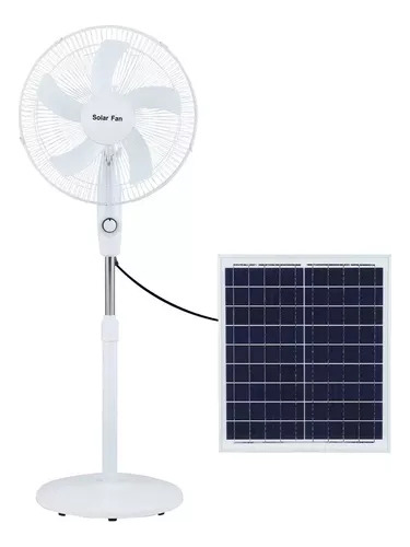 Ventilador Abanico Solar Recargable 12w De Larga Duración