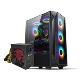 Chasis Gabinete Atx Gamer Ruix Wind Con Vidrio + Fuente 400w