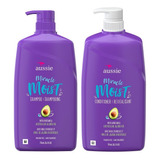 Shampoo + Condicionador Aussie Mega Moist 778 Ml (kit)