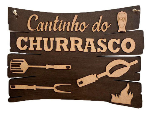 Plaquinha Cantinho Do Churrasco Decorativa Churras Piscina