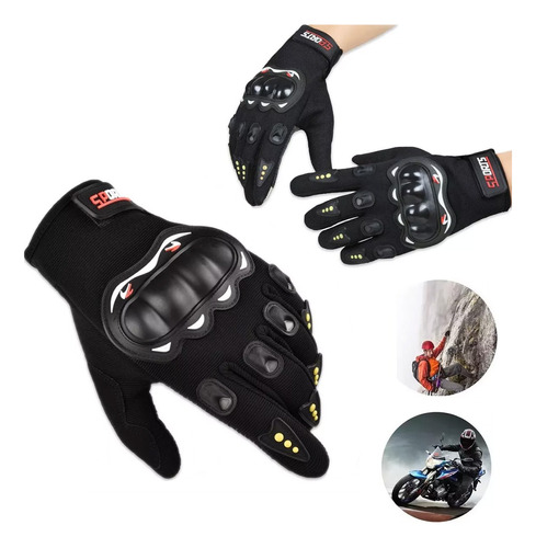 Guantes Moto Ciclismo Mtb Motocross Para Pantalla Táctil