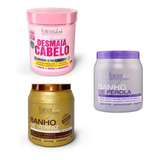 Desmaia Cabelo 950g+ Banho De Verniz 1kg+ Banho De Pérola1kg