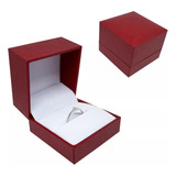 Pack 3 Cajas De Ecocuero Para Anillos Red