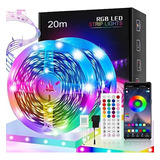 Fita De Led Colorida Inteligente Luz Rgb 110v/220v 20m Led