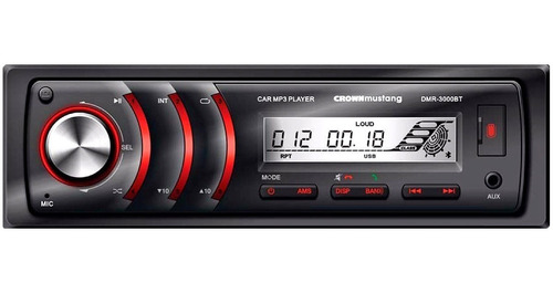 Stereo Crown Mustang Dmr3000bt Usb Mp3 Fm Bluetooth Sd P