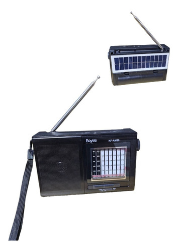 Radio Portátil Bluetooth Am-fm-sw Usb Solar Recargable 