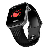 Relógio Smartwatch Qcy Watch Gs2 S5 Amoled Bluetooth Ipx7 Caixa Branco Pulseira Preto Bisel Cinza-escuro