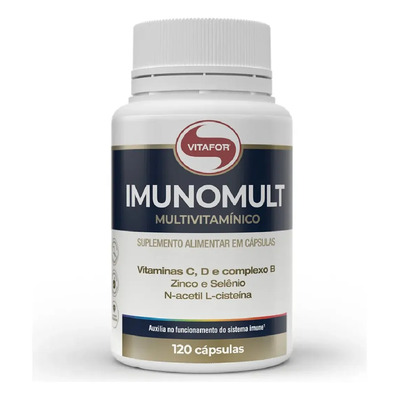 Suplemento Multivitamínico Imunomult 120 Cápsulas Vitafor Sem Sabor | Frete grátis