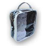 Necessaire Organizador Transparente Mala Viagem Zíper Top