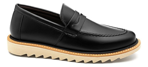 Sapato Social Casual Masculino Sola Tratorada Mocassim Derby