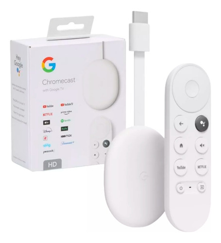 Chromecast Google Tv Hd Voz 8gb Y 2gb Ram Original Pcreg