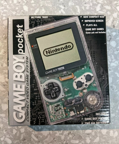 Game Boy Pocket Transparente Raro