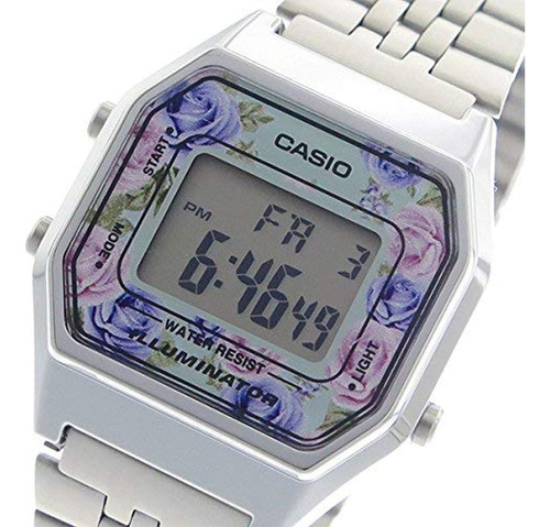 Reloj Casio La680 Mujer Retro Vintage Flores Resistente 