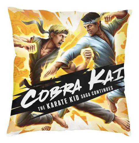 Cobra Kai Estampada Funda De Cojín Cuadrado De Algodón