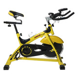 Bicicleta Fija Semikon Para Spinning Color Amarillo Y Negro