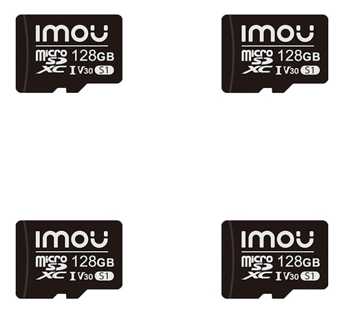Pack X4 Tarjetas De Memoria Imou Microsd Sdhc S1 C10 128gb 