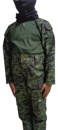 Traje Para Niño Completo Pixceleado Verde Pantalon Y Camisa | Envío gratis
