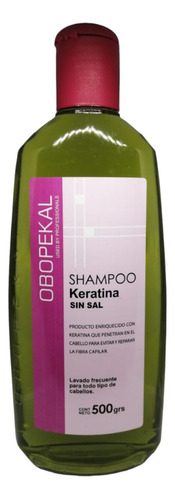 Shampoo De Keratina Sin Sal Obopekal Profesional Peluqueria