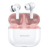 Audifonos Awei T1 Pro Tws In Ear Bluetooth Blanco + Rosado